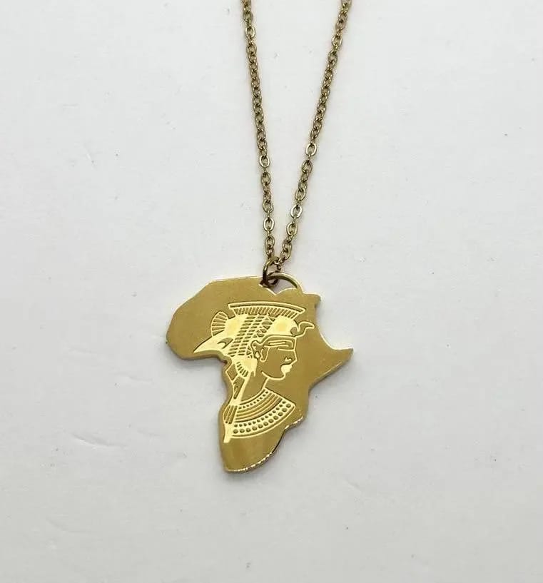 Africa Map Necklace — Necklaces