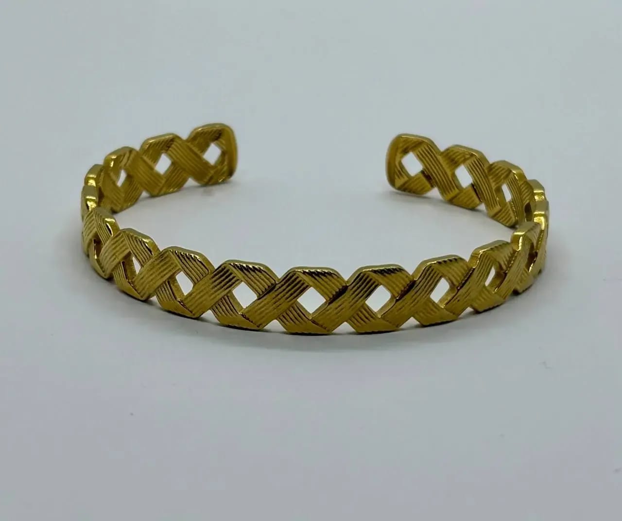 Golden Lattice Cuff — Bangles