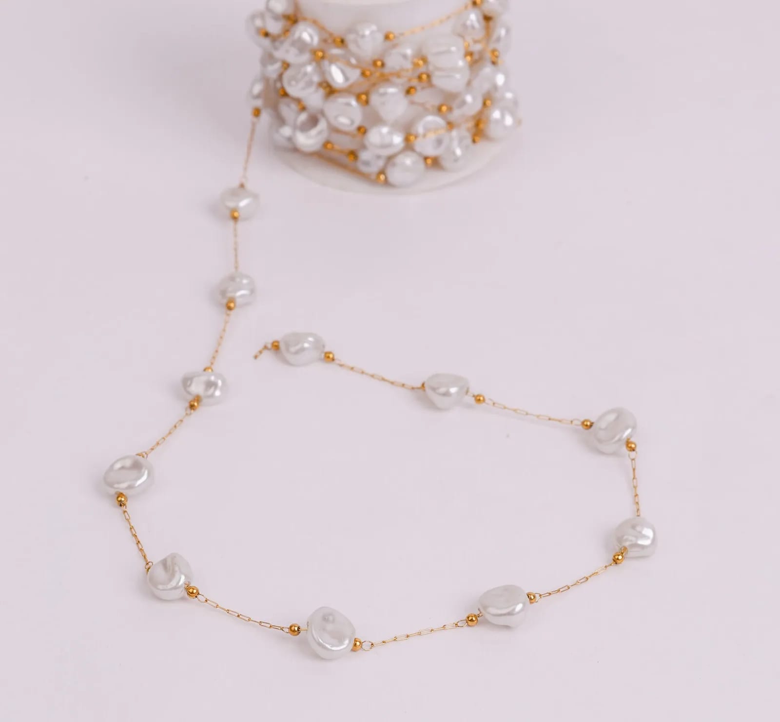 Big Pearl Necklace — Handmade Necklaces