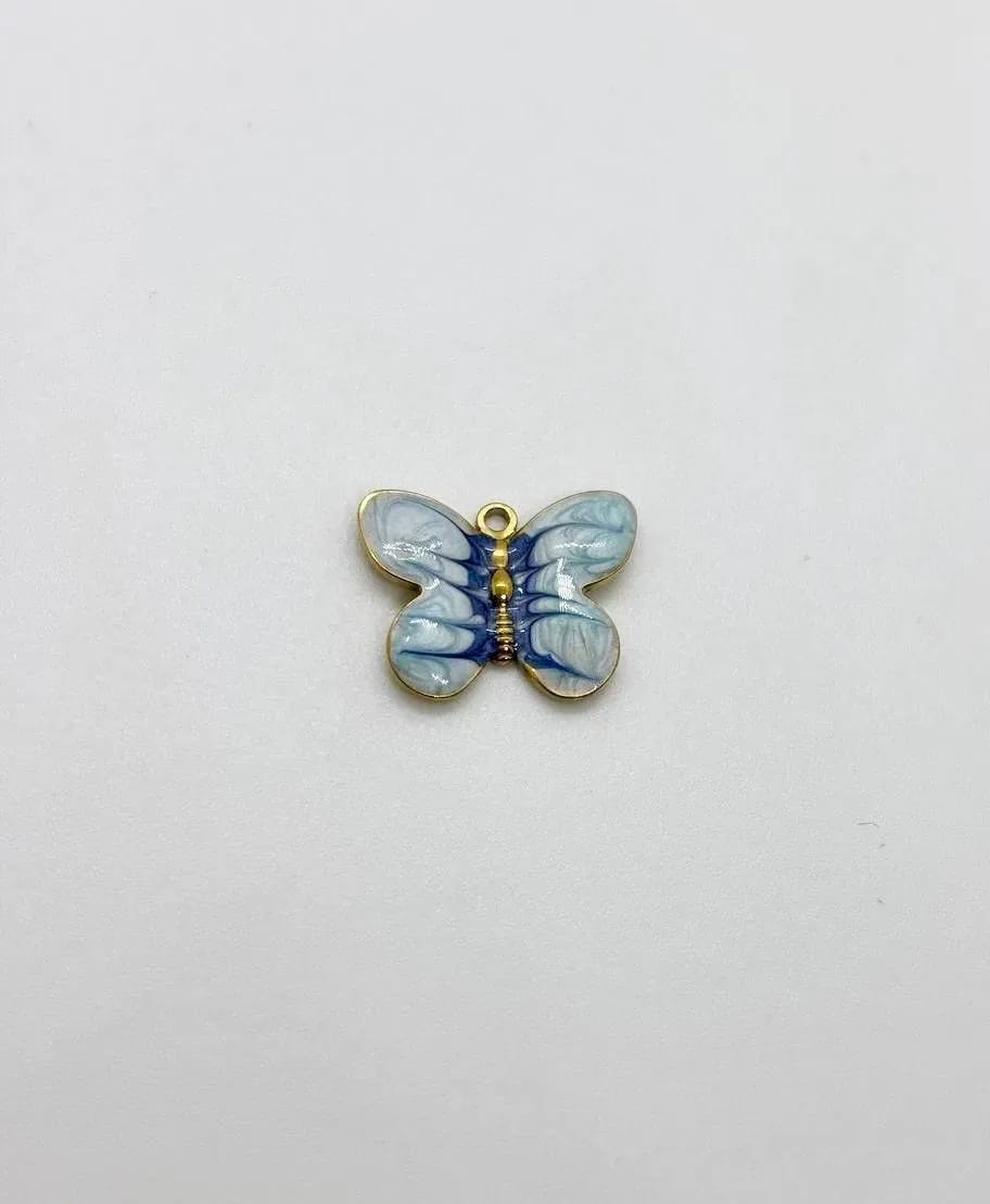 Blue Butterfly Charm — Handmade Charms