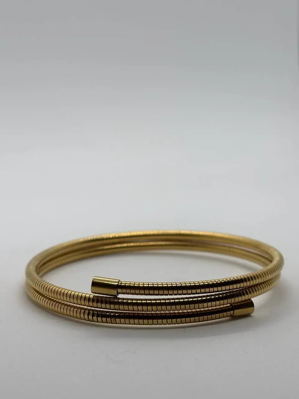 Golden Coil Bangle — Bangles
