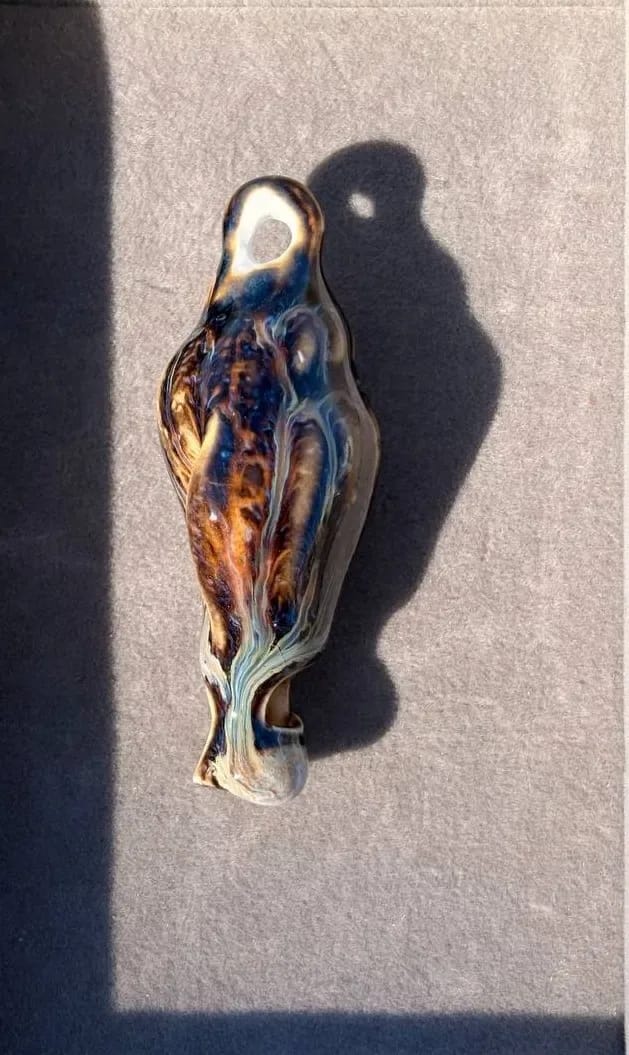 Brown Seashell Charm — Handmade Charms