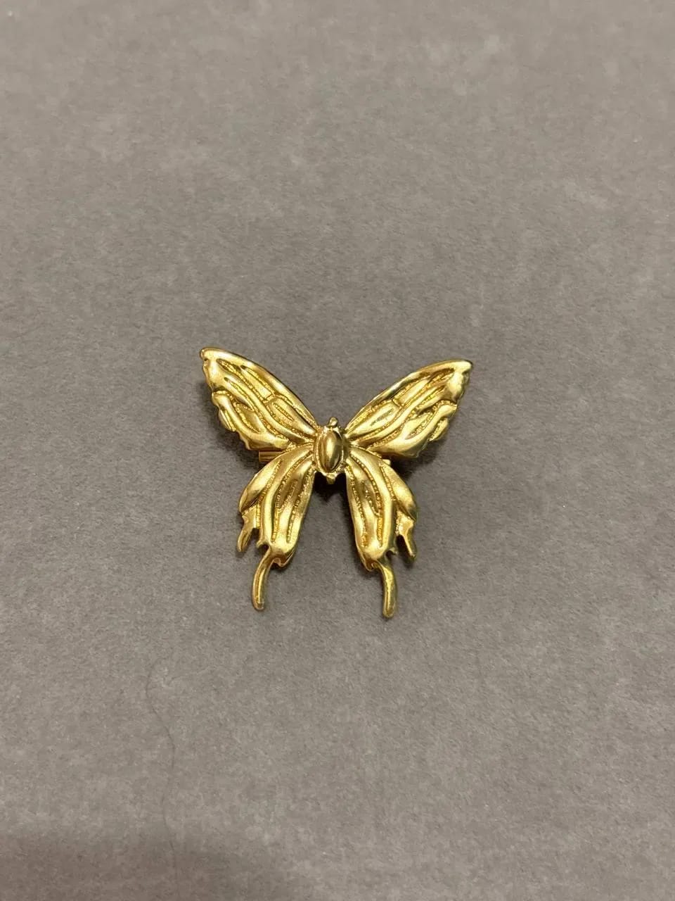 Silver Butterfly Brooch — Brooches