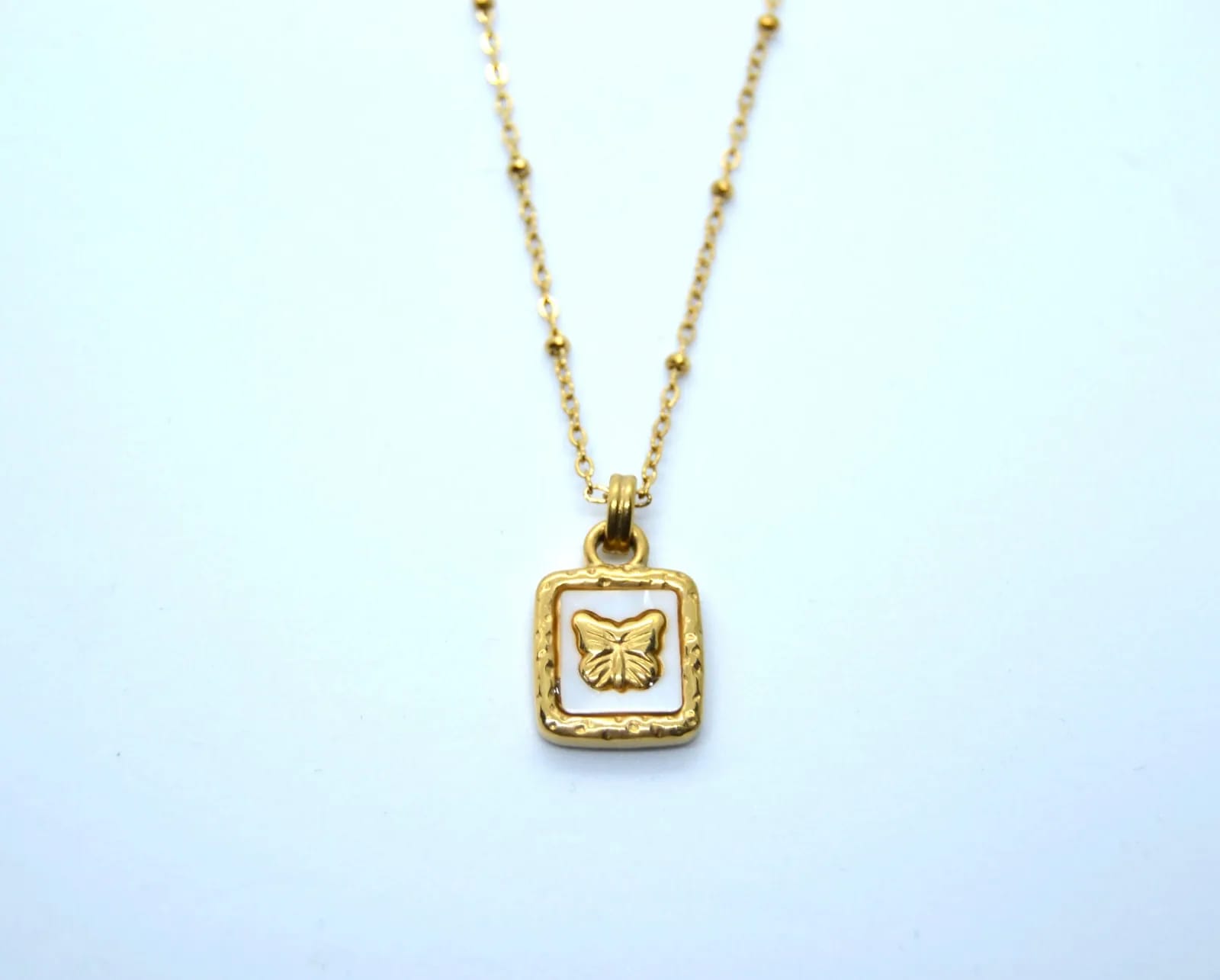Silver Butterfly Necklace — Necklaces