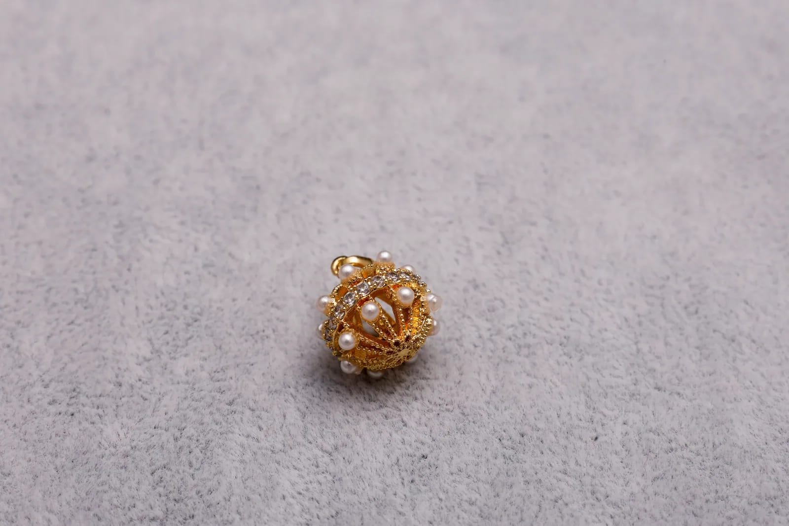 Golden Carriage Charm — Handmade Charms