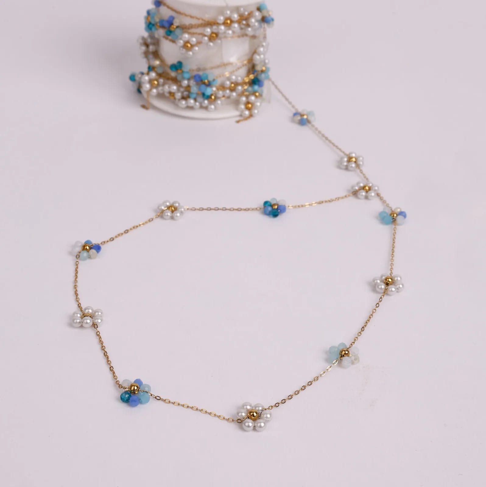 Golden Flower Necklace — Handmade Necklaces, photo 1 of 8