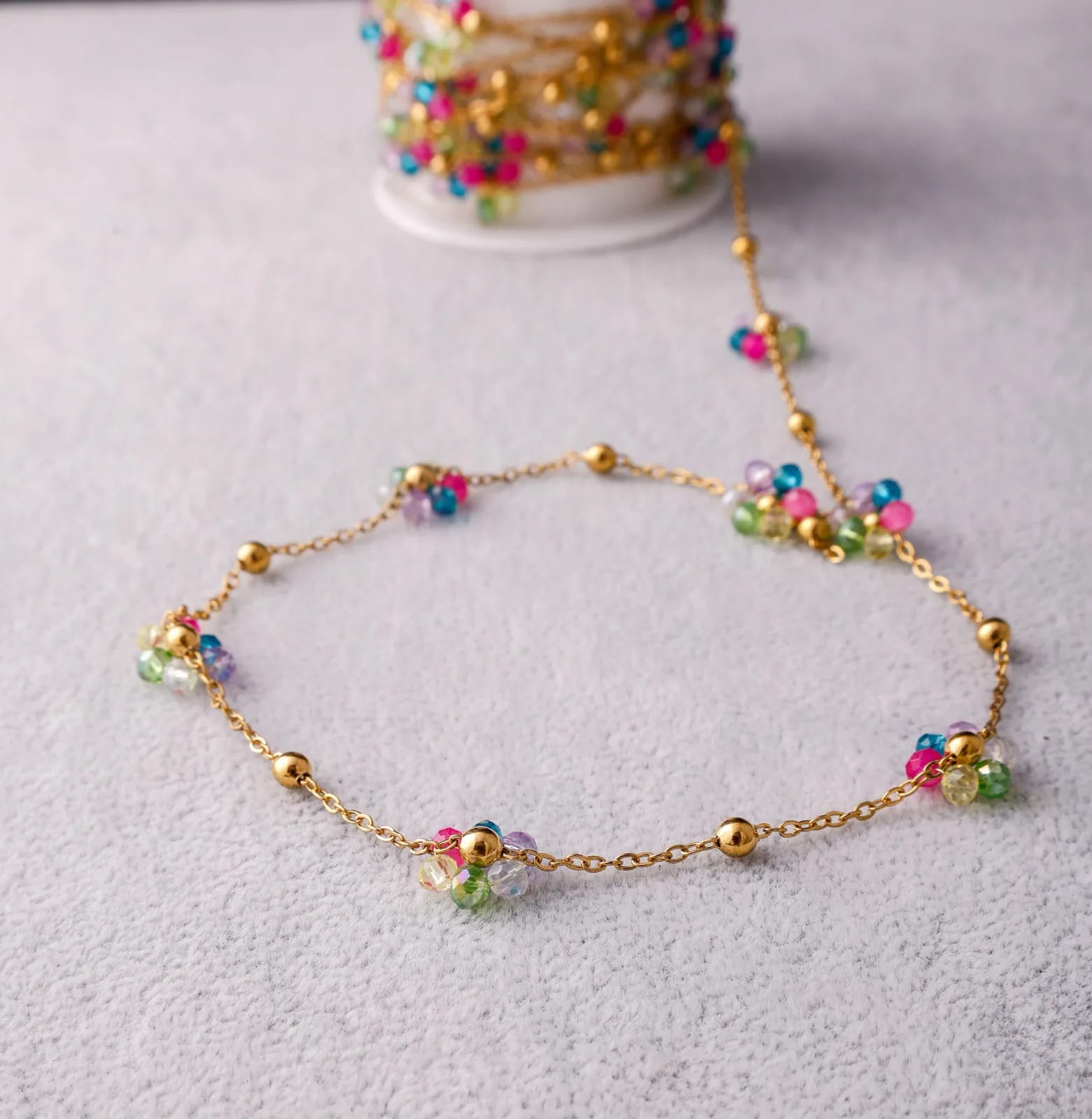 Golden Flower Necklace — Handmade Necklaces, photo 4 of 8
