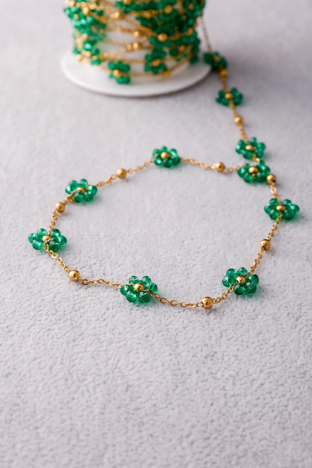 Golden Flower Necklace — Handmade Necklaces, photo 5 of 8