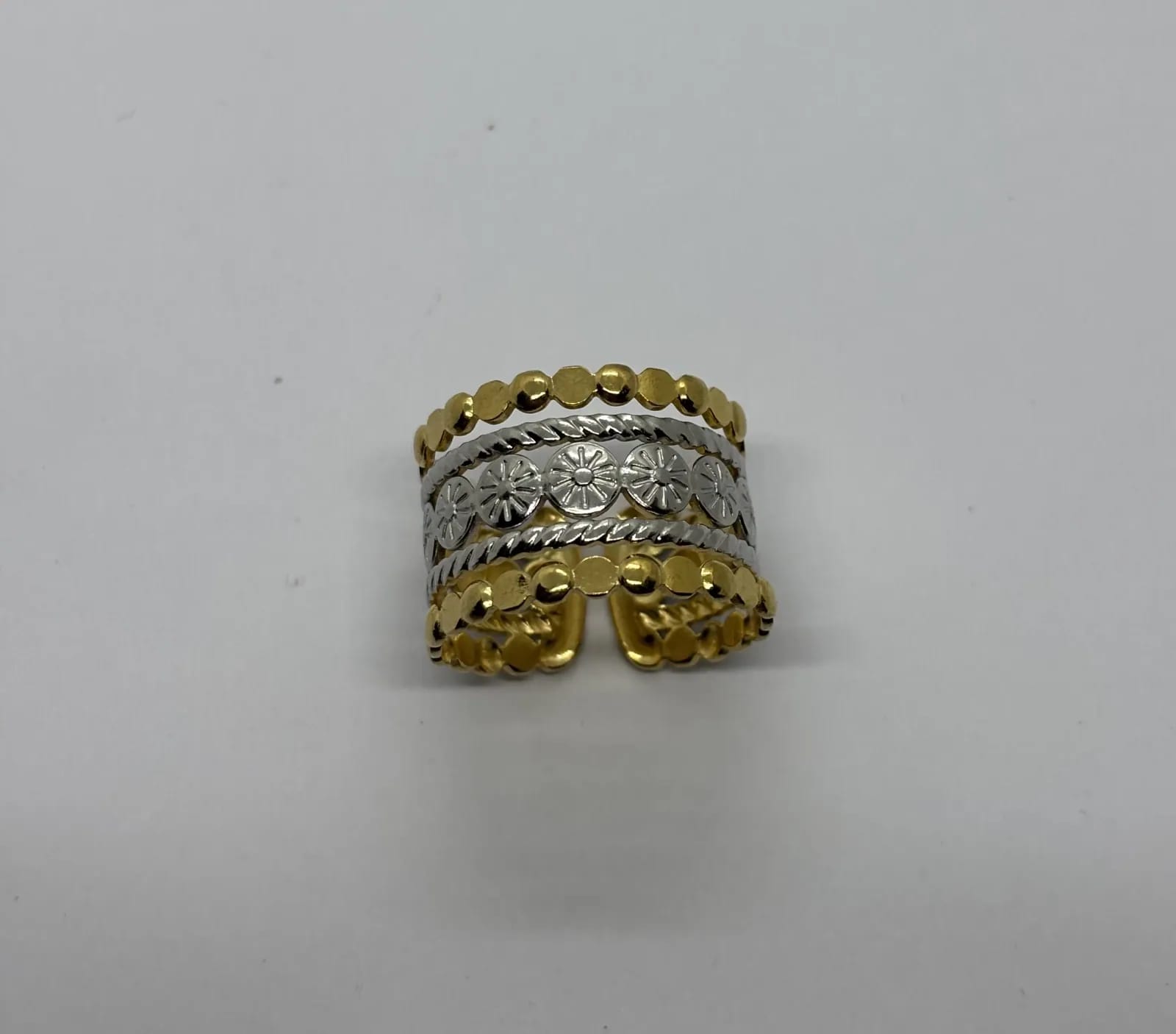 Two-Tone Band Ring — Rings