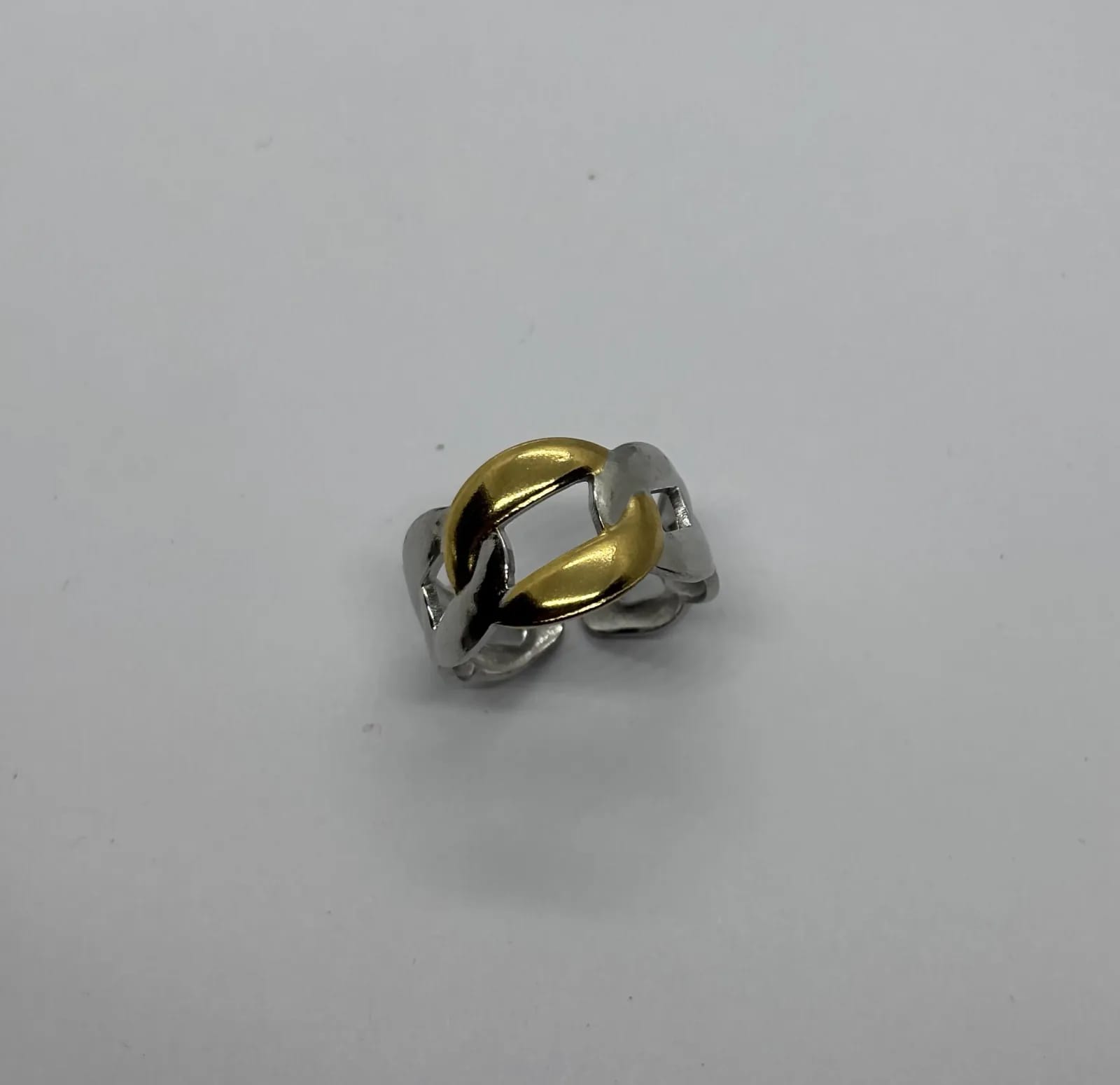 Two-Tone Knot Ring — Rings