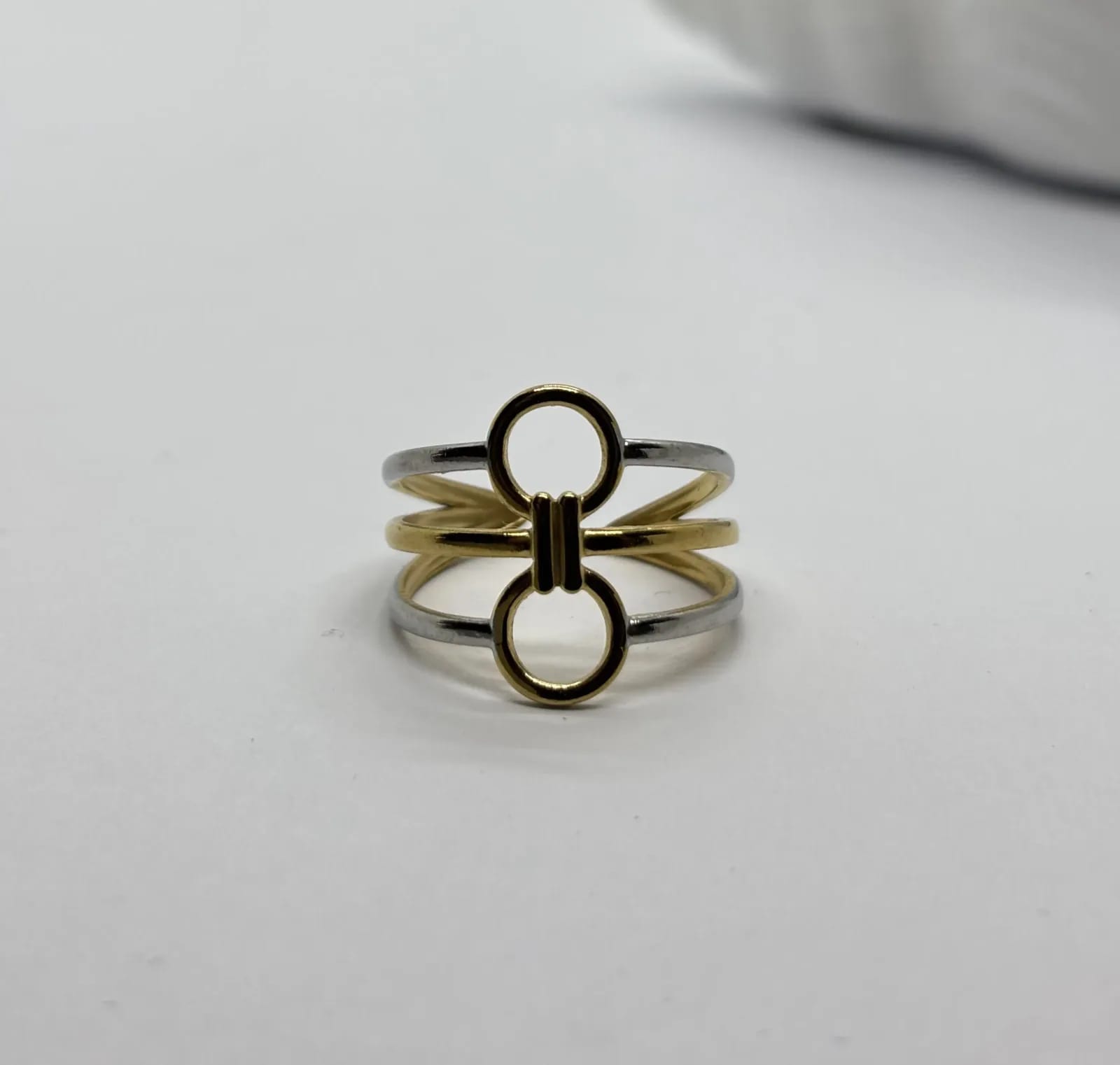 Two-Tone Circles Ring — Rings