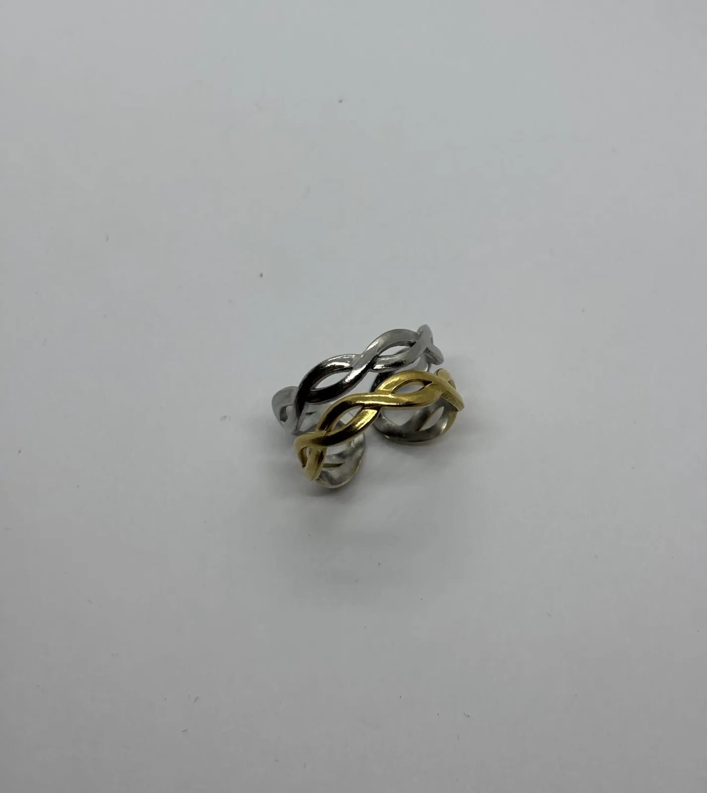Two-Tone Wave Ring — Rings