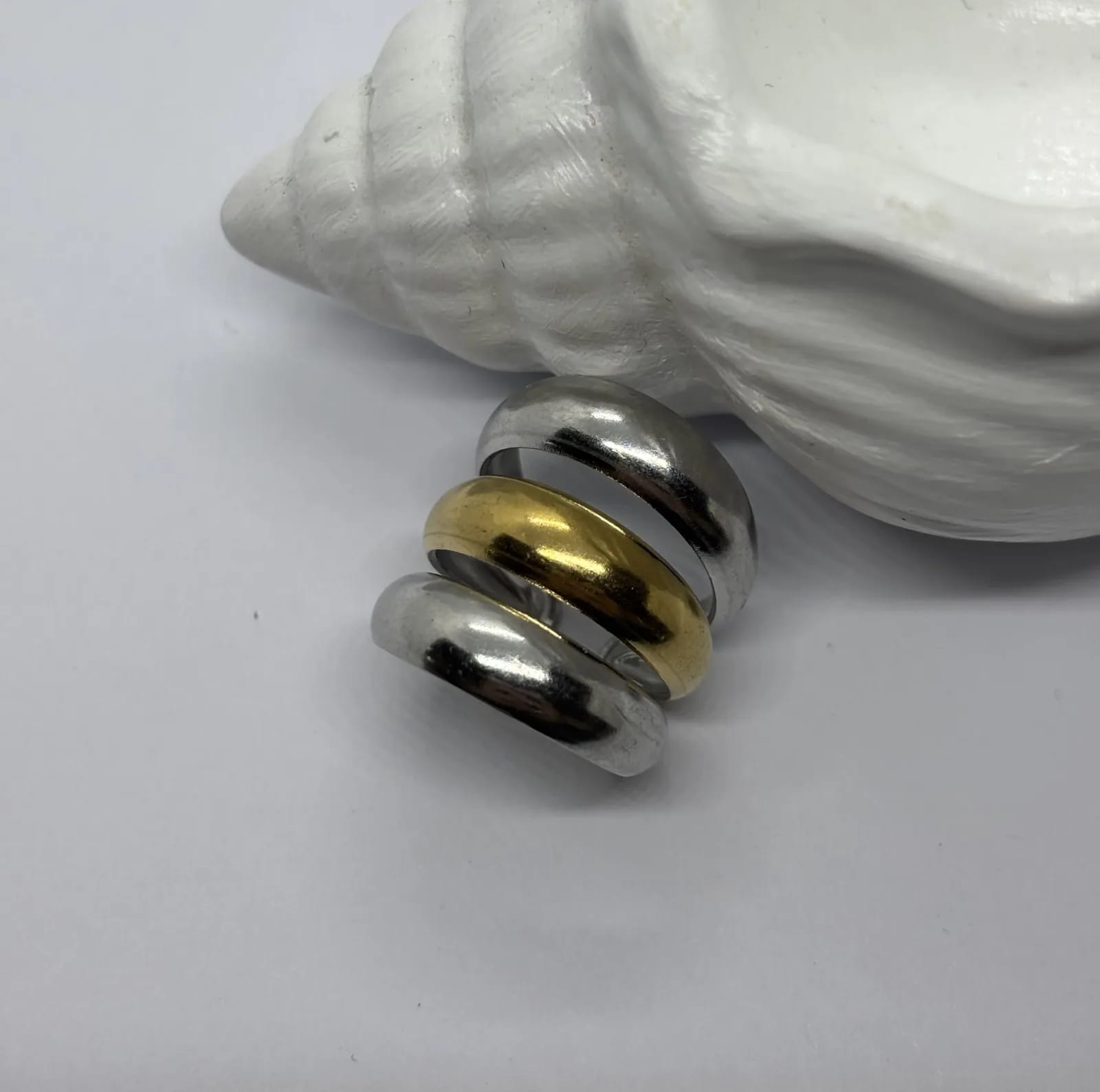 Two-Tone Dome Ring — Rings