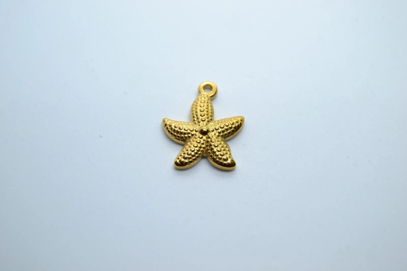 Golden Starfish Charm — Handmade Charms