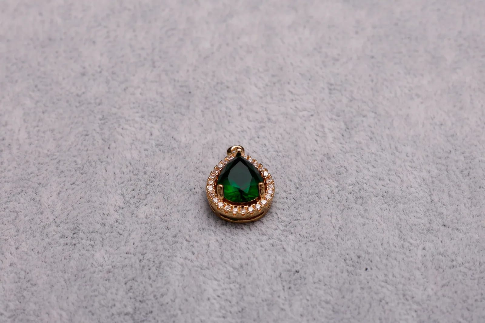 Green Crystal Charm — Handmade Charms
