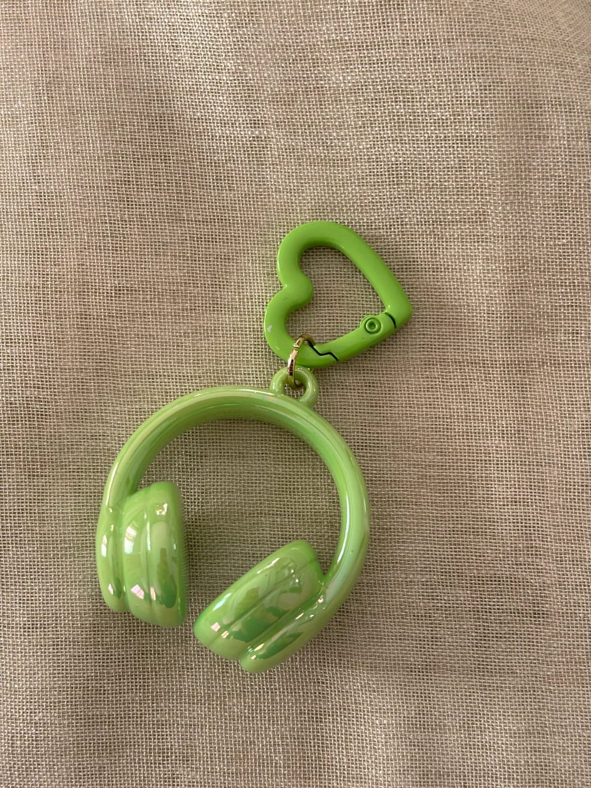Green Headphone Charm — Key, Bag & Phone Chains