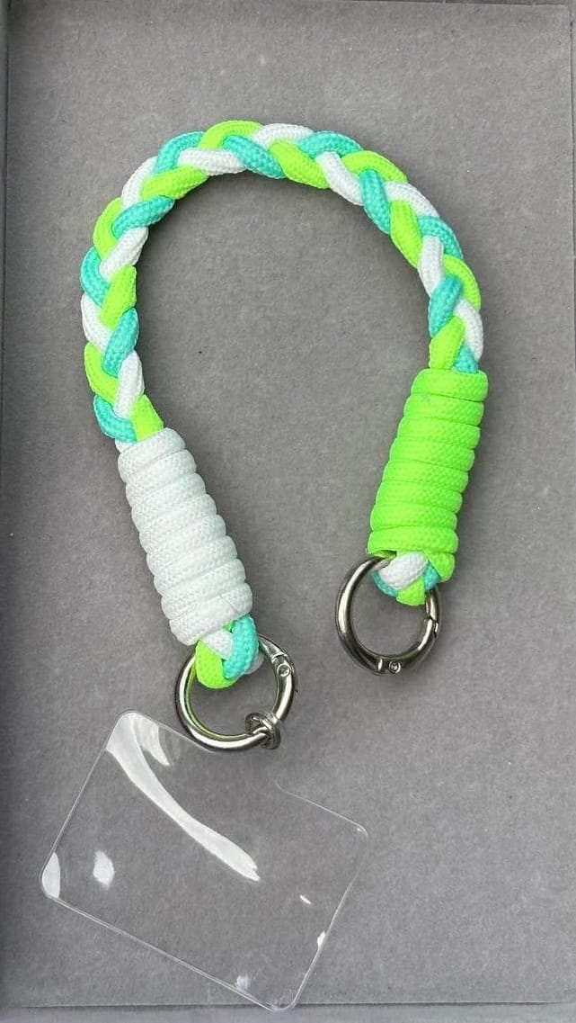 Green Braided Phone Holder — Phone Holders