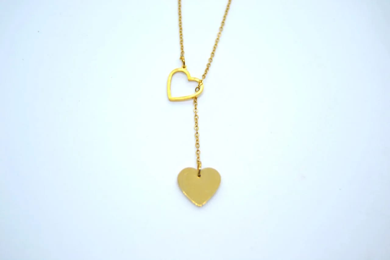 Double Heart Necklace — Necklaces, photo 2 of 2