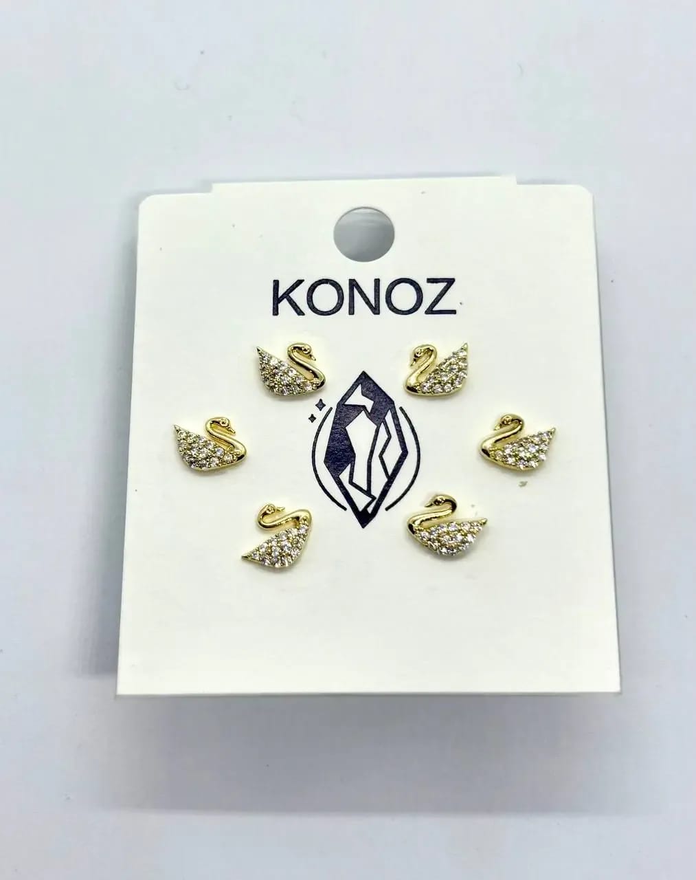 Golden Swan Studs — Earrings