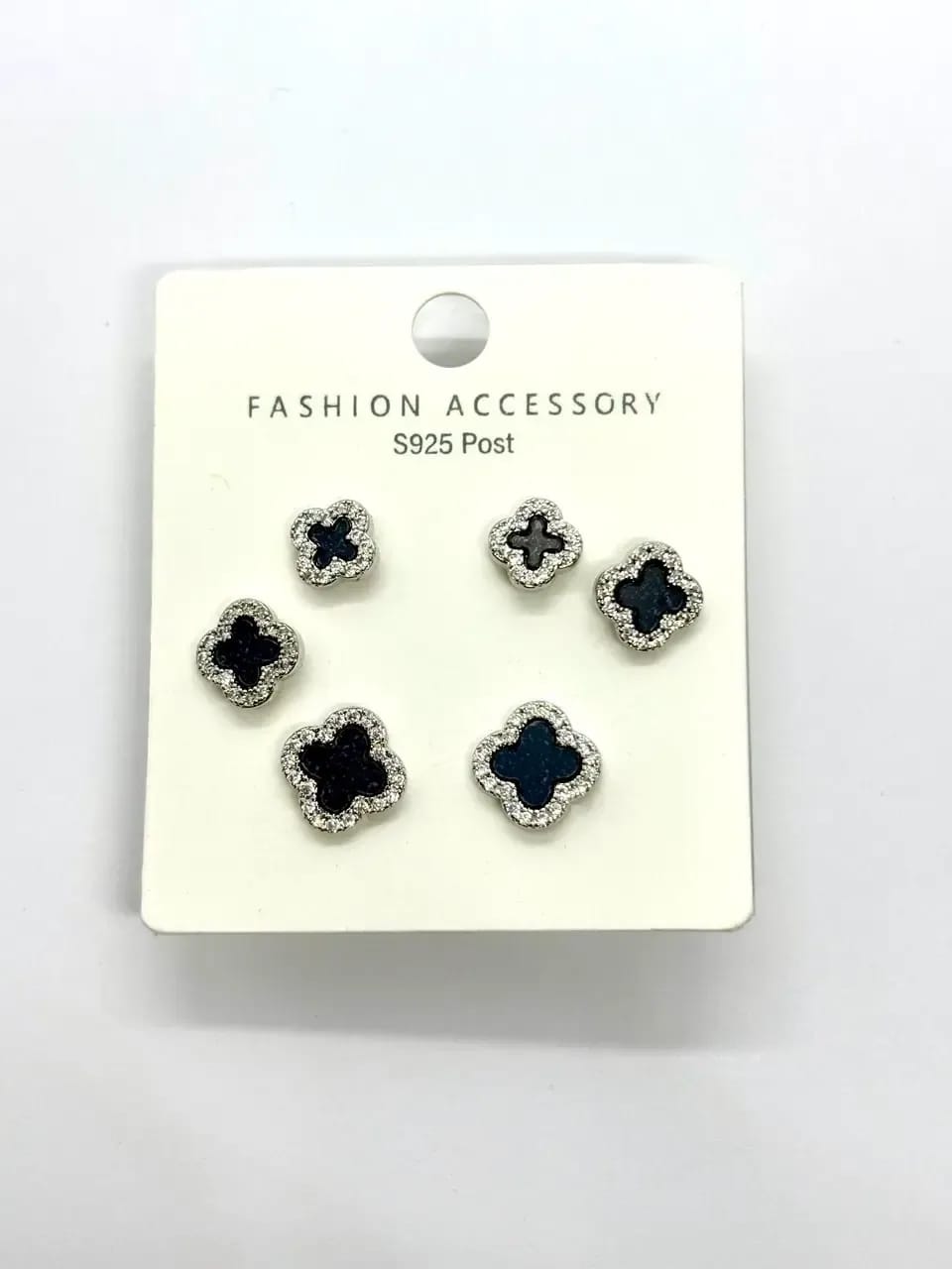 Black Clover Studs — Earrings