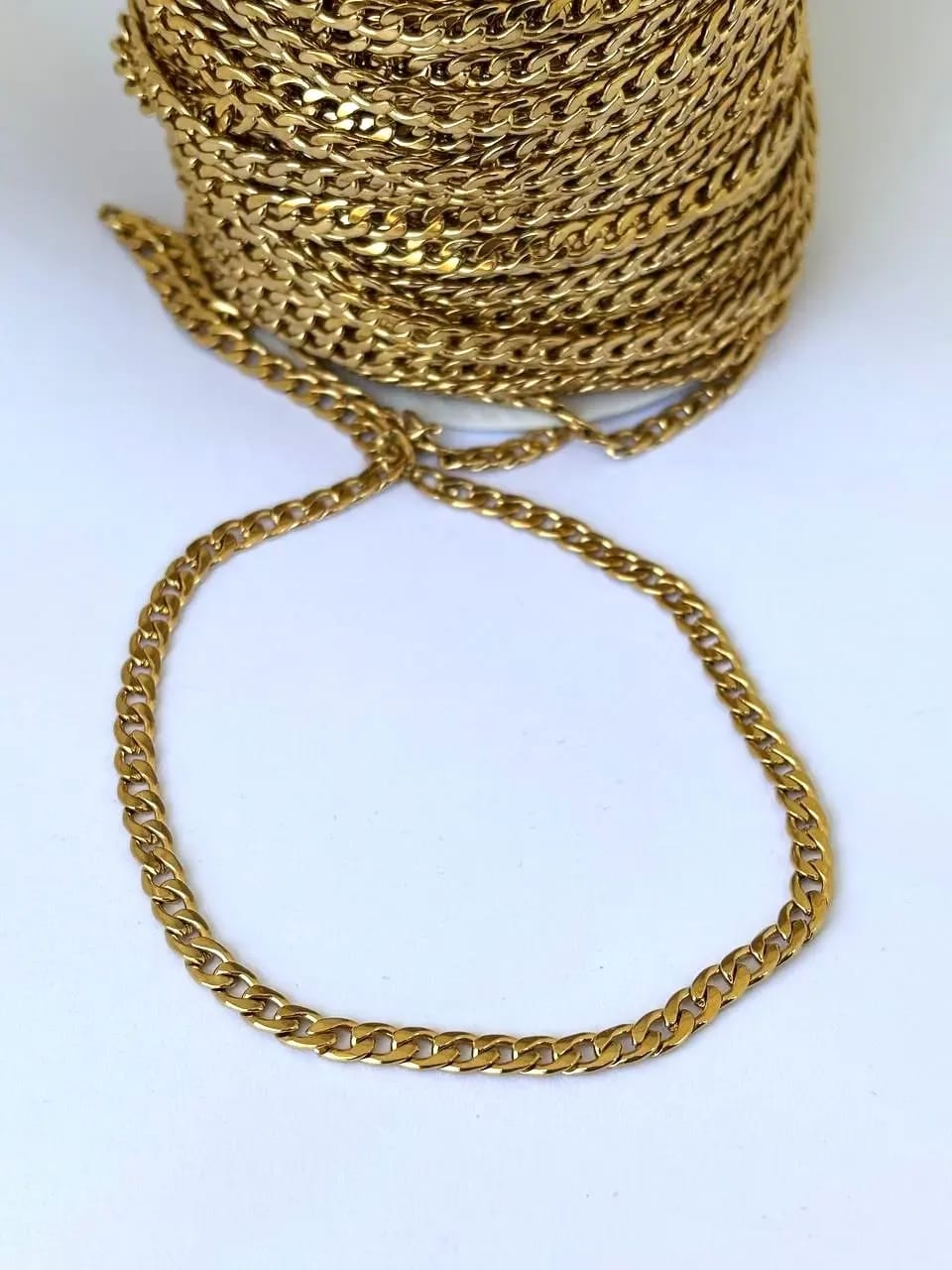 Golden Curb Necklace — Handmade Necklaces