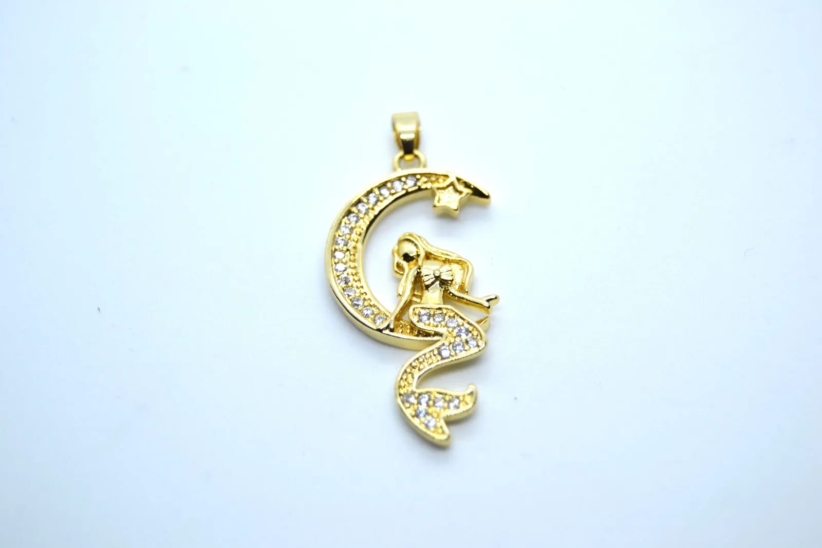 Moon Mermaid Charm — Handmade Charms