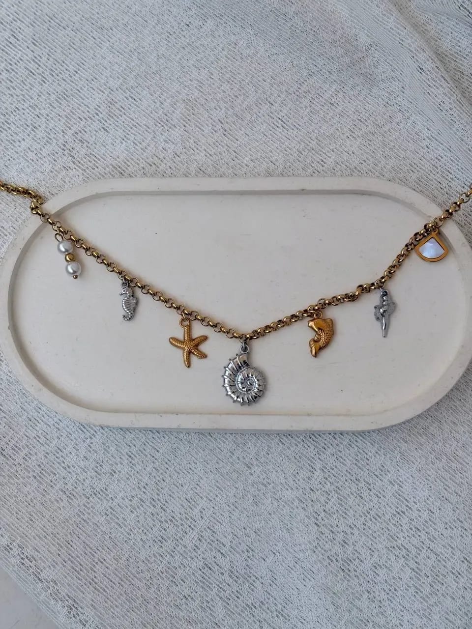 Two-Tone Necklace — Summer Necklaces, photo 1 of 2