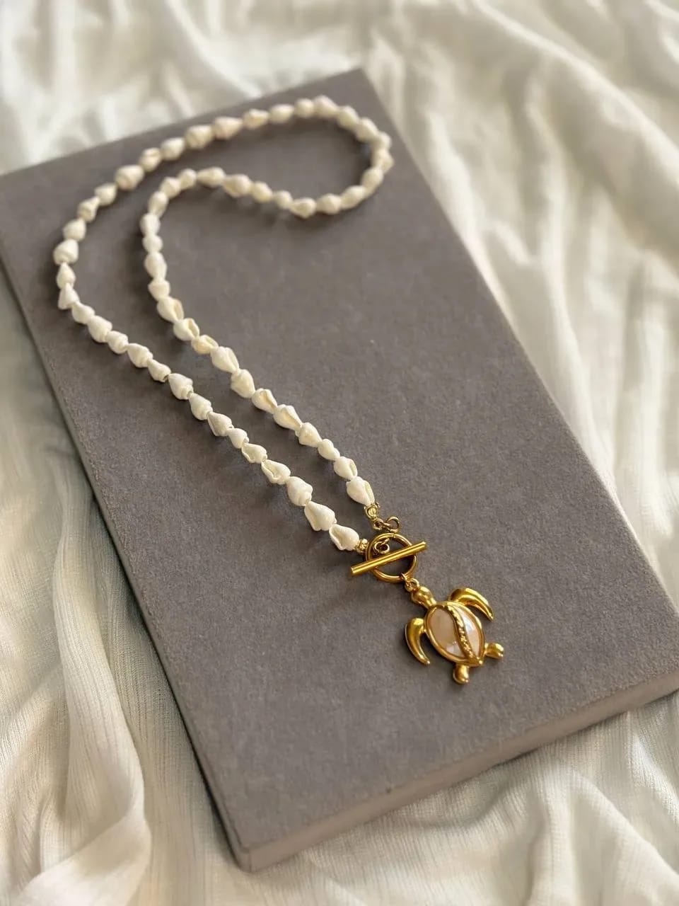 Seashell Turtle Necklace — Summer Necklaces, photo 1 of 3