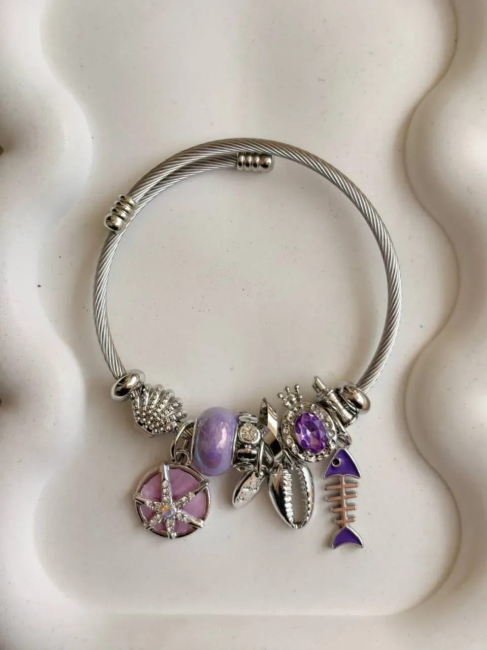 Lilac Mermaid Charm Bracelet — Charm Bracelets