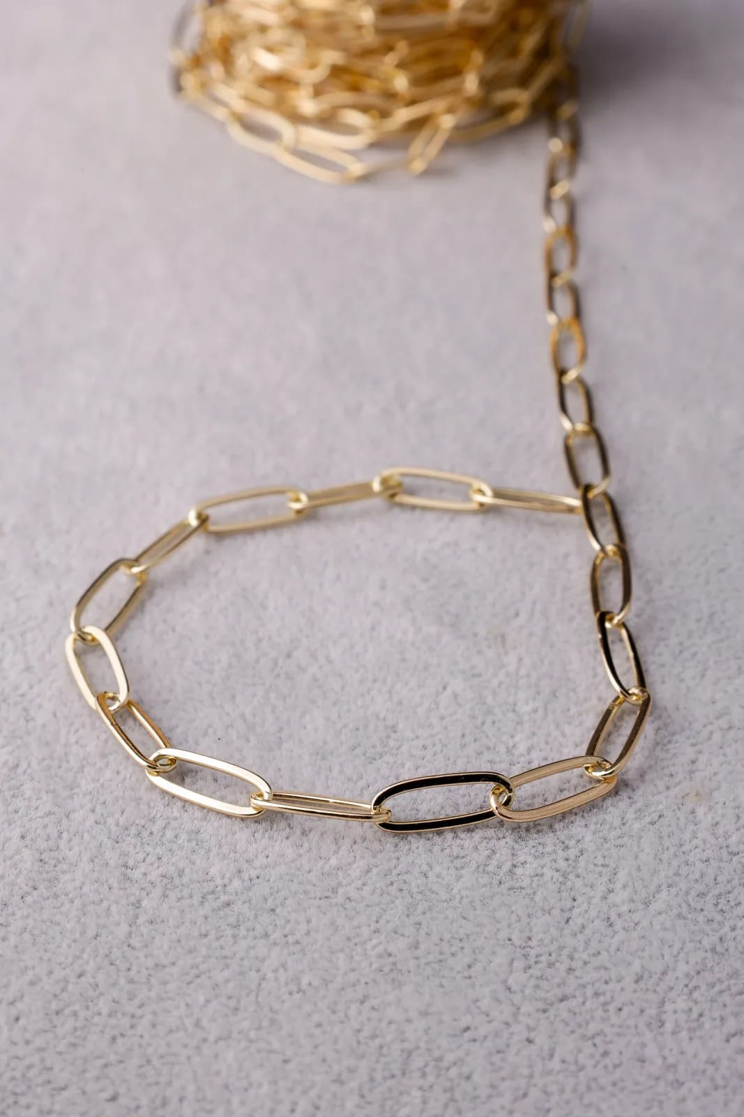 Golden Paperclip Necklace — Handmade Necklaces