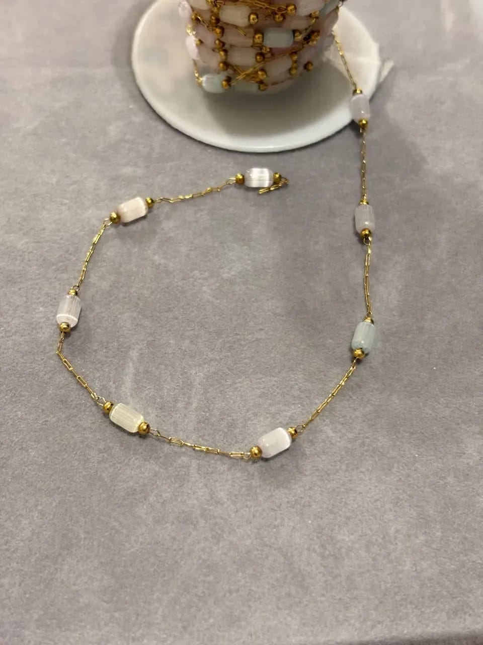 Pink Mint Necklace — Handmade Necklaces