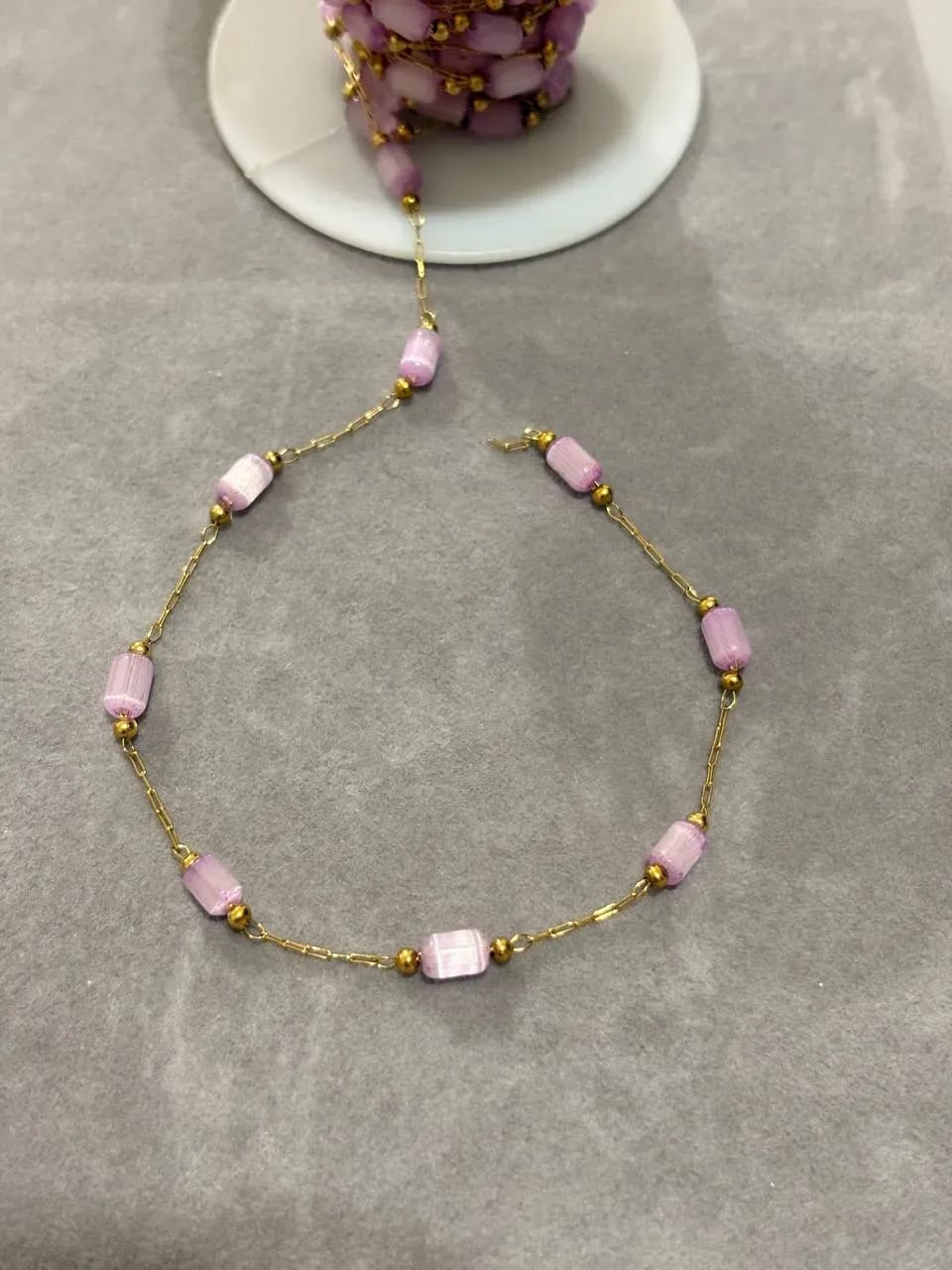 Pink Bead Necklace — Handmade Necklaces