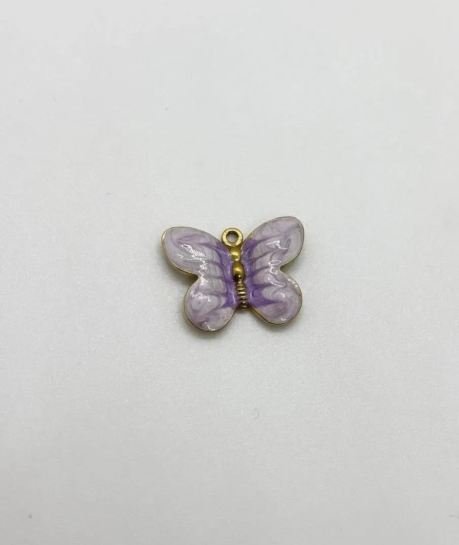 Purple Butterfly Charm — Handmade Charms