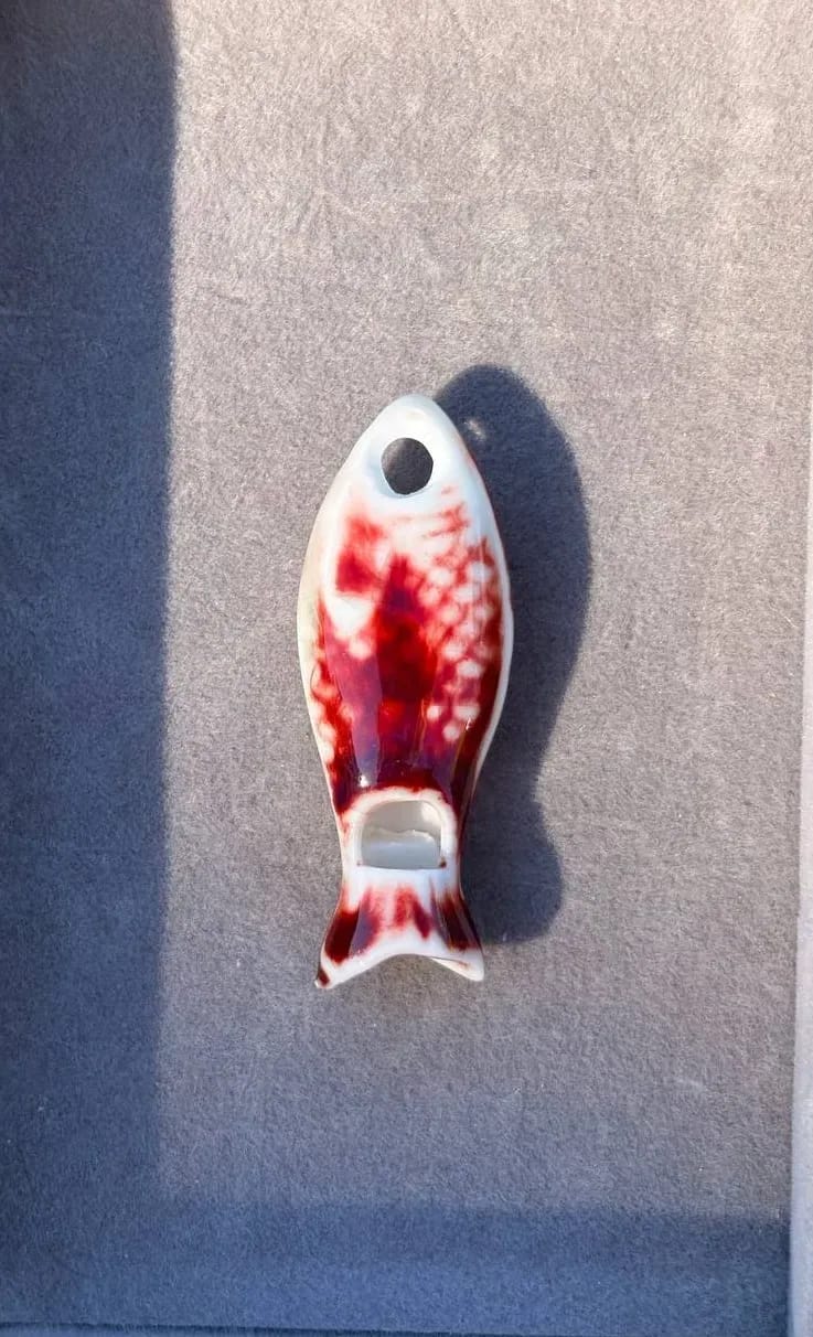 Red Fish Charm — Handmade Charms