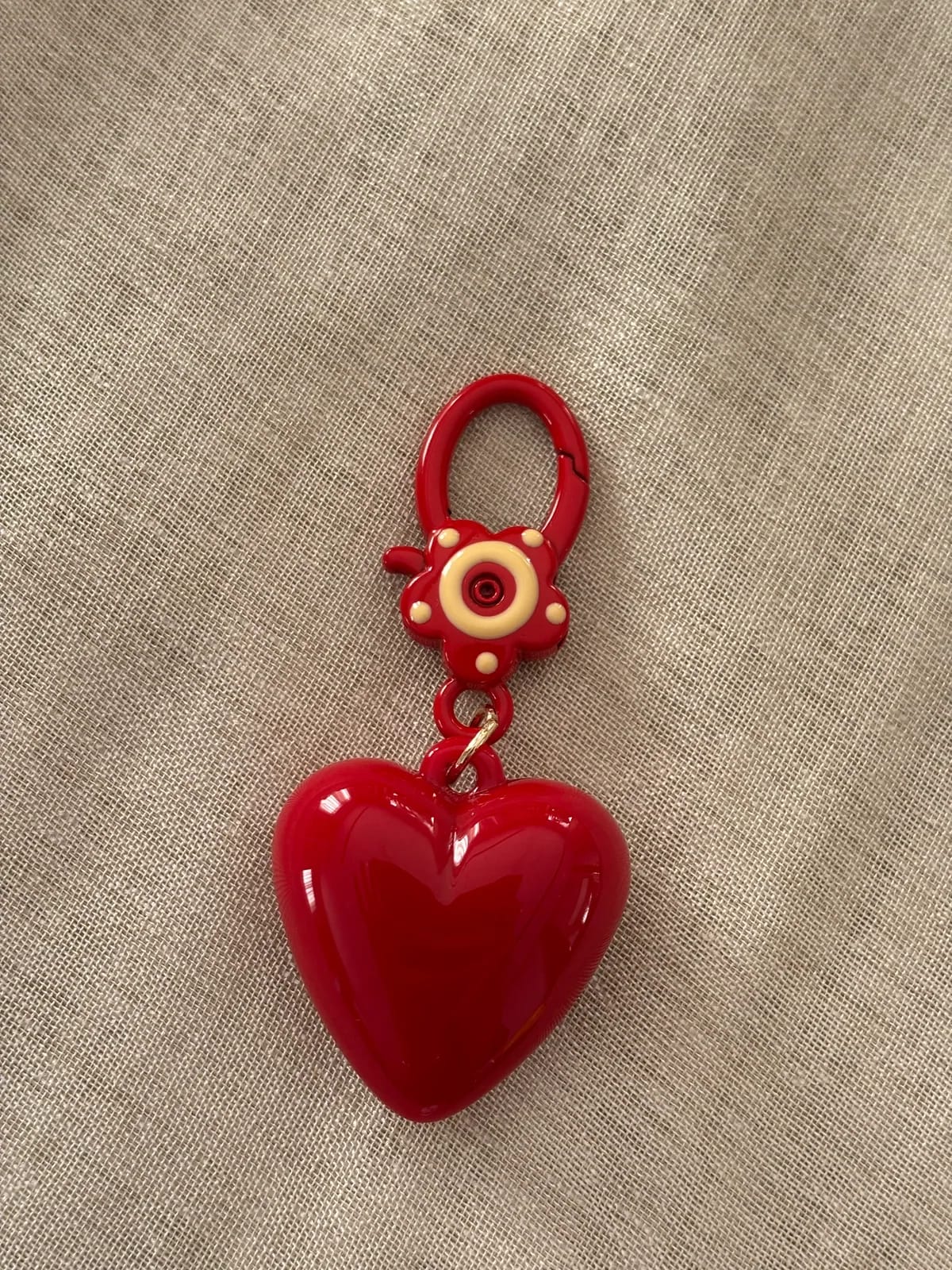 Red Heart Charm — Key, Bag & Phone Chains