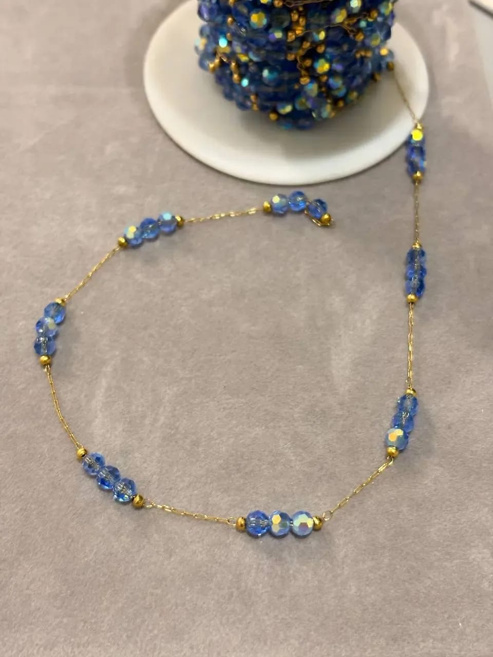 Blue Crystal Bracelet — Handmade Bracelets & Anklets