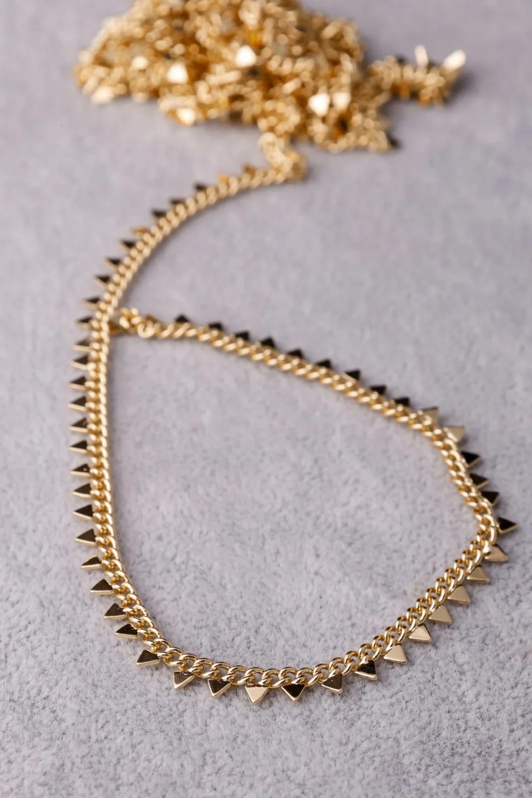 Golden Triangle Necklace — Handmade Necklaces