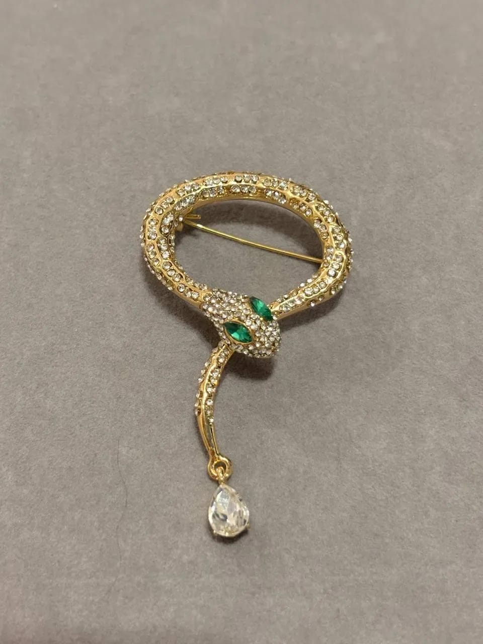Golden Snake Brooch — Brooches