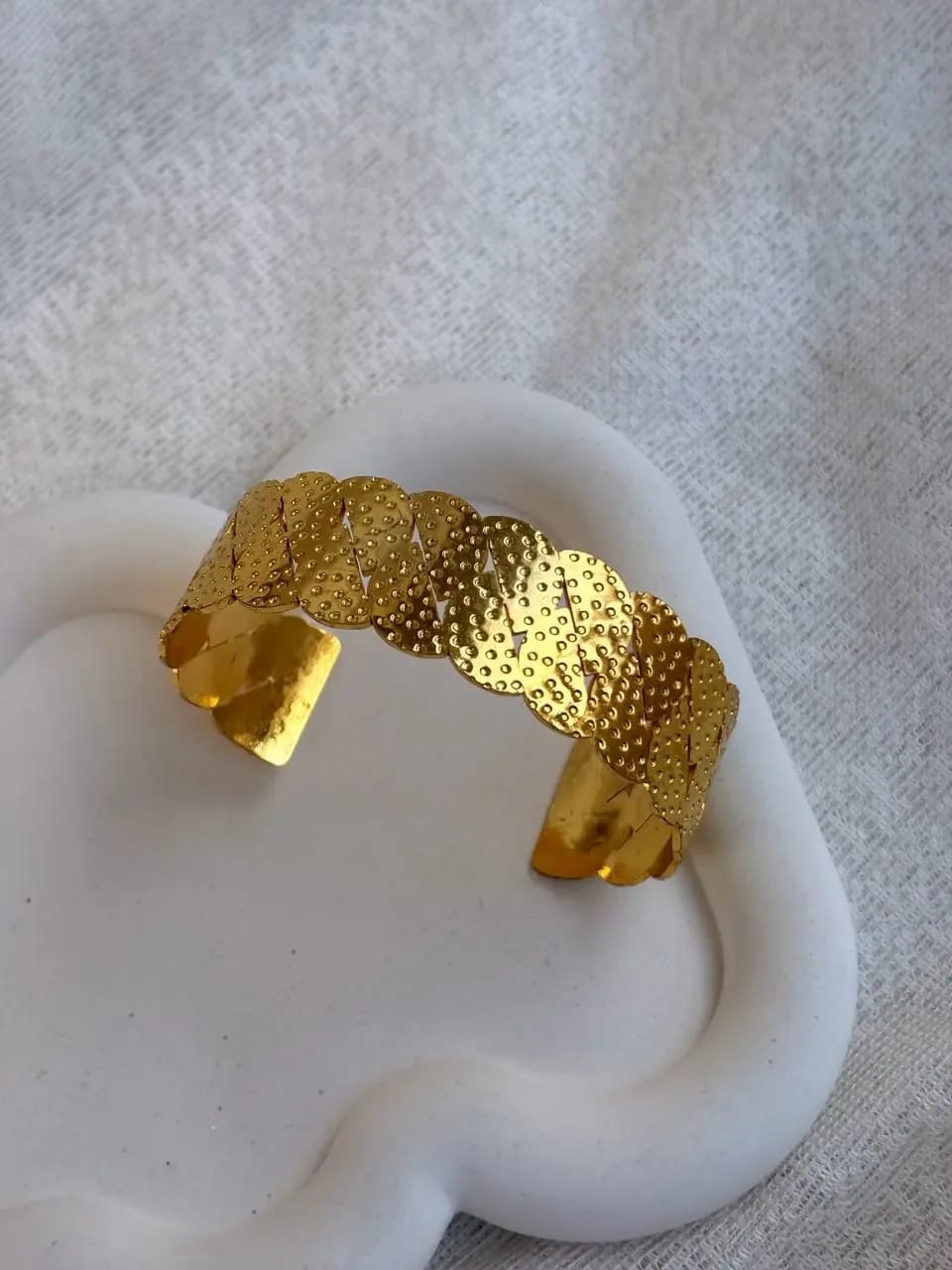 Golden Hammered Cuff — Bangles, photo 1 of 2