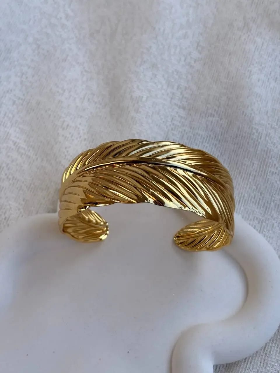 Golden Feather Cuff — Bangles, photo 3 of 3