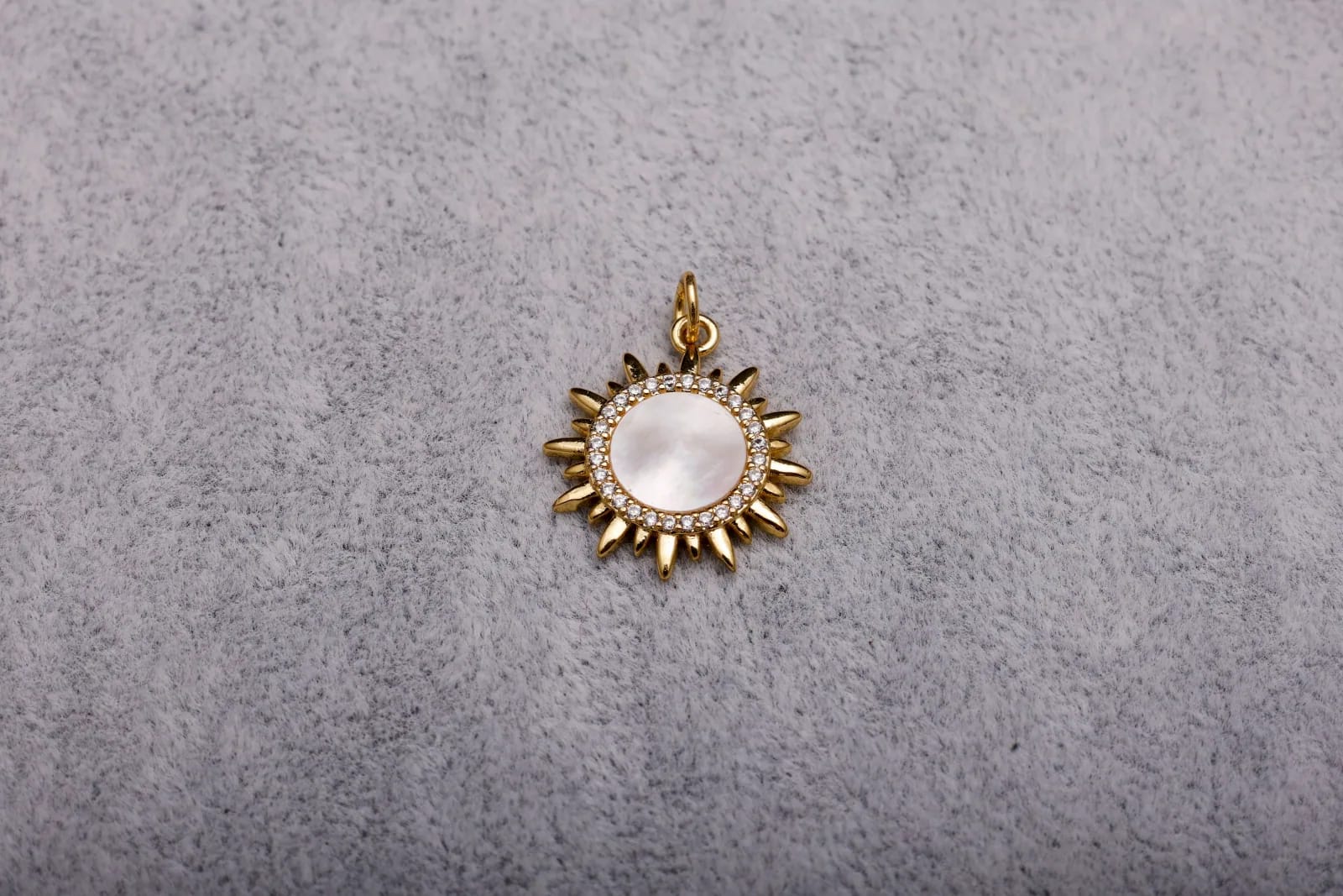 Golden Sun Charm — Handmade Charms
