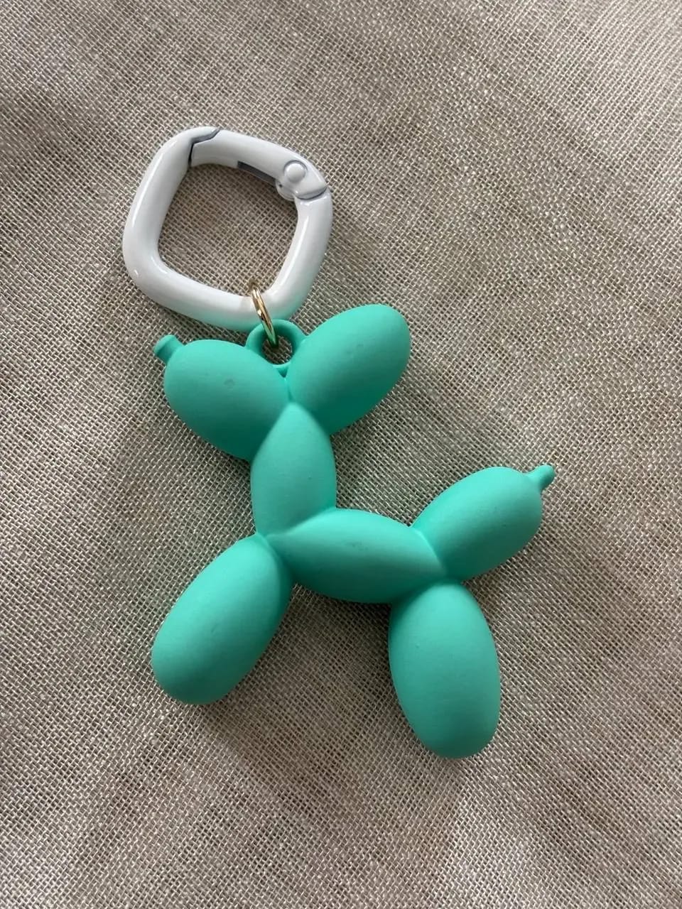 Baby-Blue Velvet-Dog Charm — Key, Bag & Phone Chains