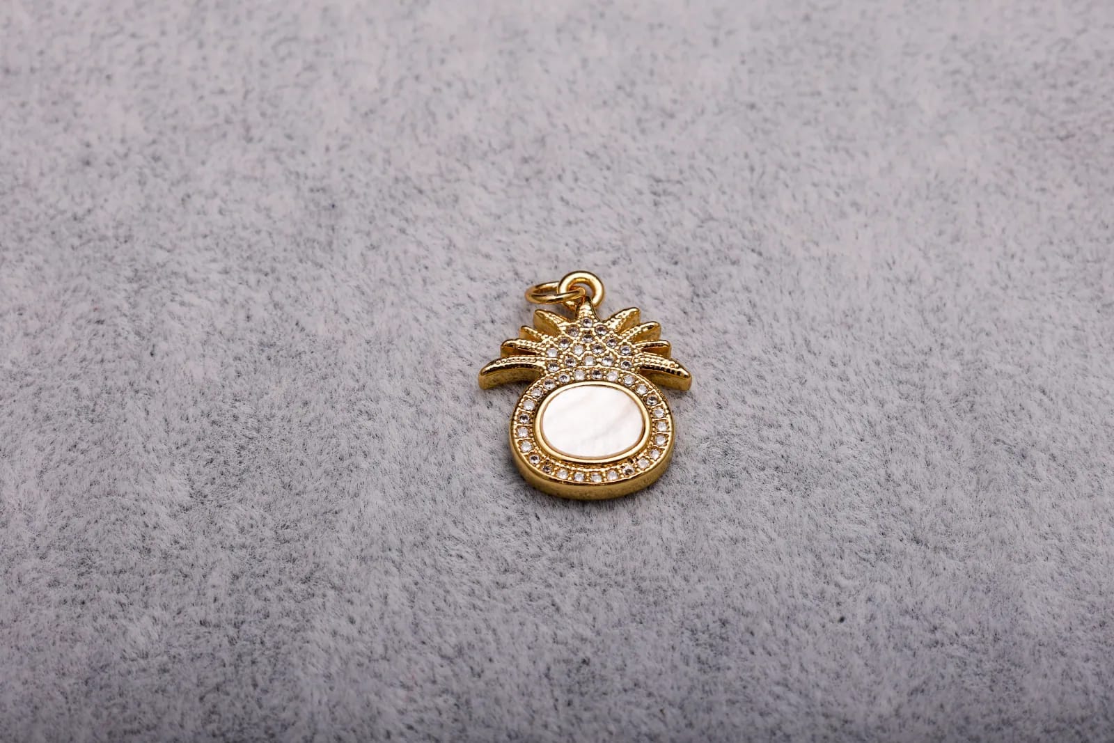 White Pineapple Charm — Handmade Charms
