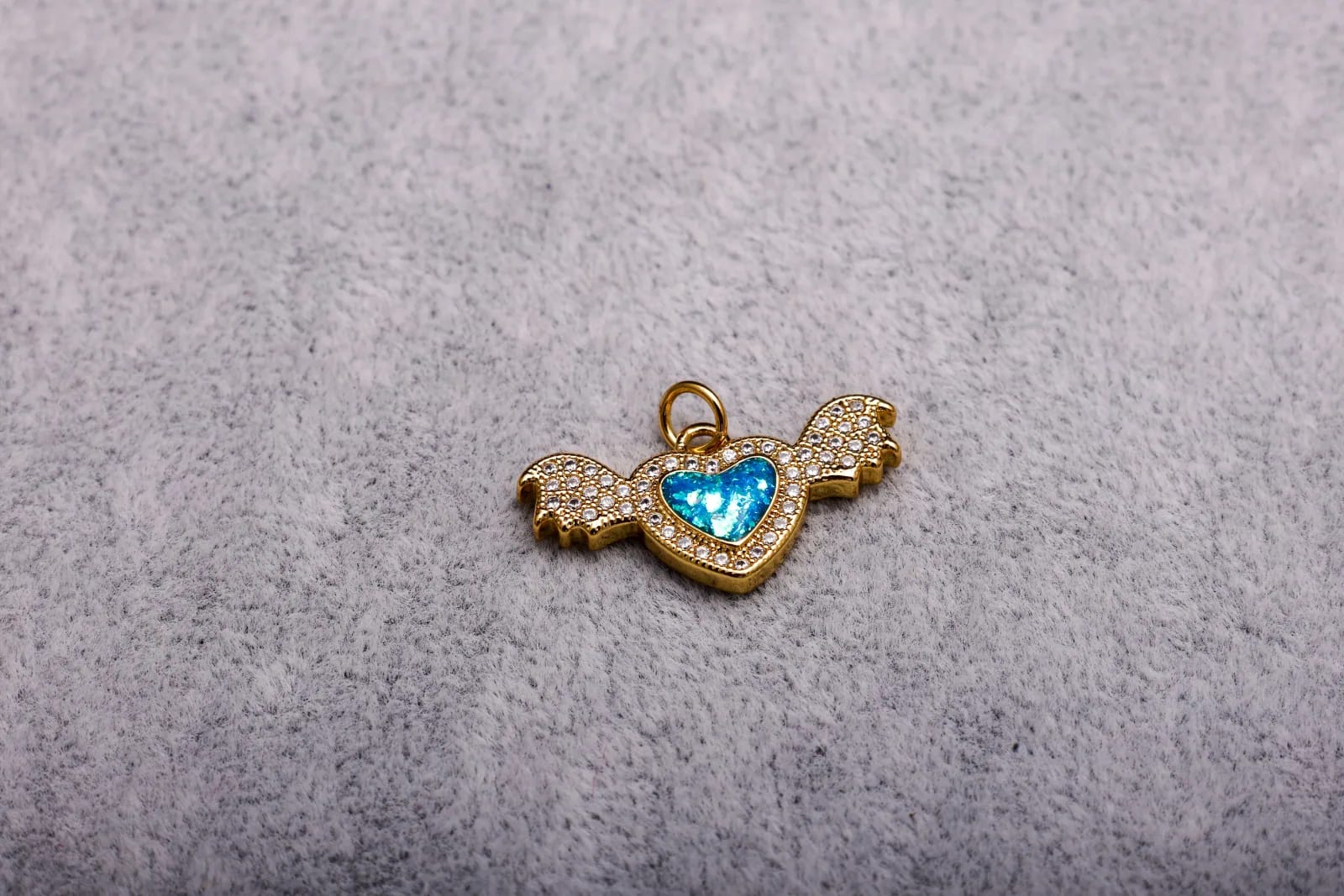 Winged Heart Charm — Handmade Charms