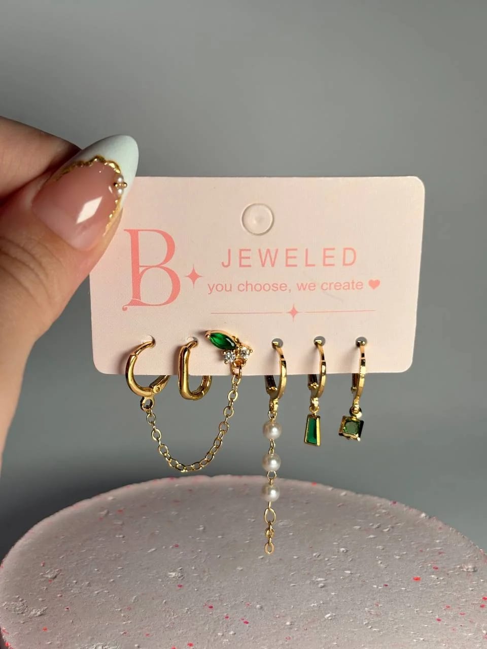 Green diamond set